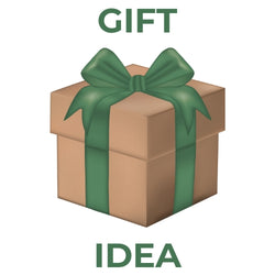 Gift box with green ribbon and bow on a white background