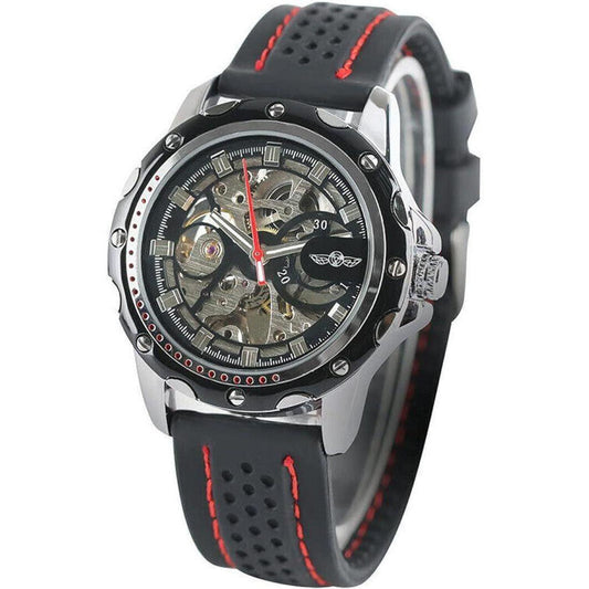 Mens Luxury Skeleton Watch | Automatic Mechanical Sport - Shop this Mens Automatic Mechanical Skeleton Watch. Features luminous hands, 3ATM water resistance, and luxury sport design. Perfect gift for Father or Brother. Buy Now at Sacred Remedy