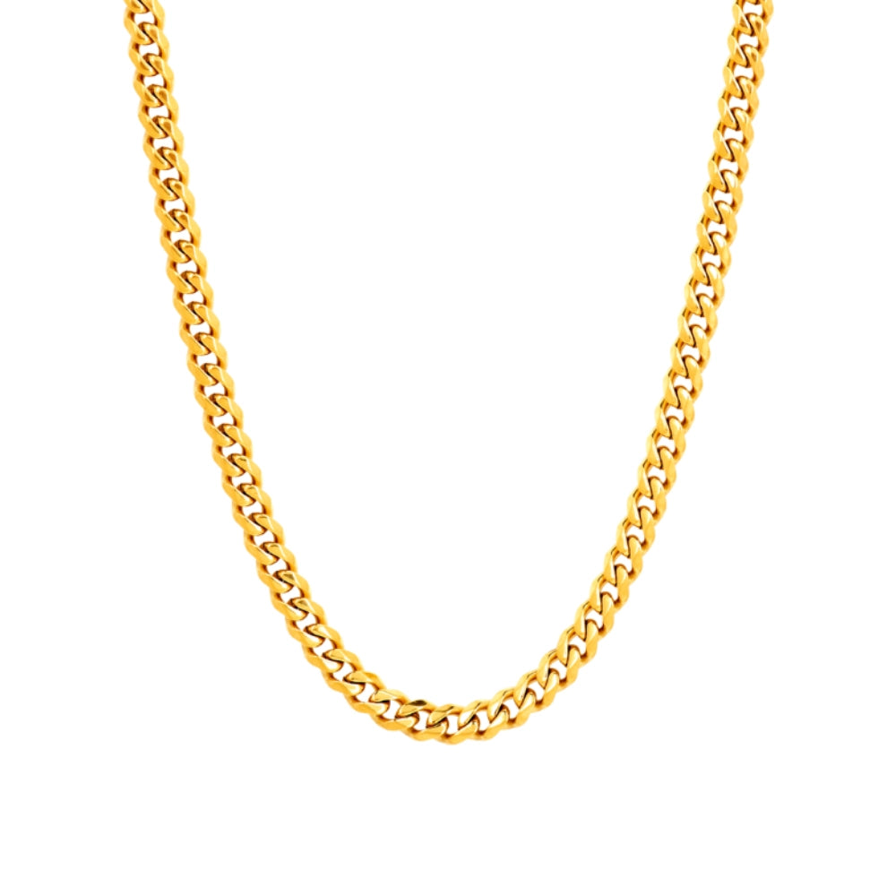 18K Gold Plated Chain | Waterproof & Tarnish-Proof Necklace - Shop our 18K Gold Plated Chain. A durable, waterproof, and hypoallergenic 316L stainless steel necklace. Tarnish-proof and perfect for sensitive skin! Buy Now at Sacred Remedy