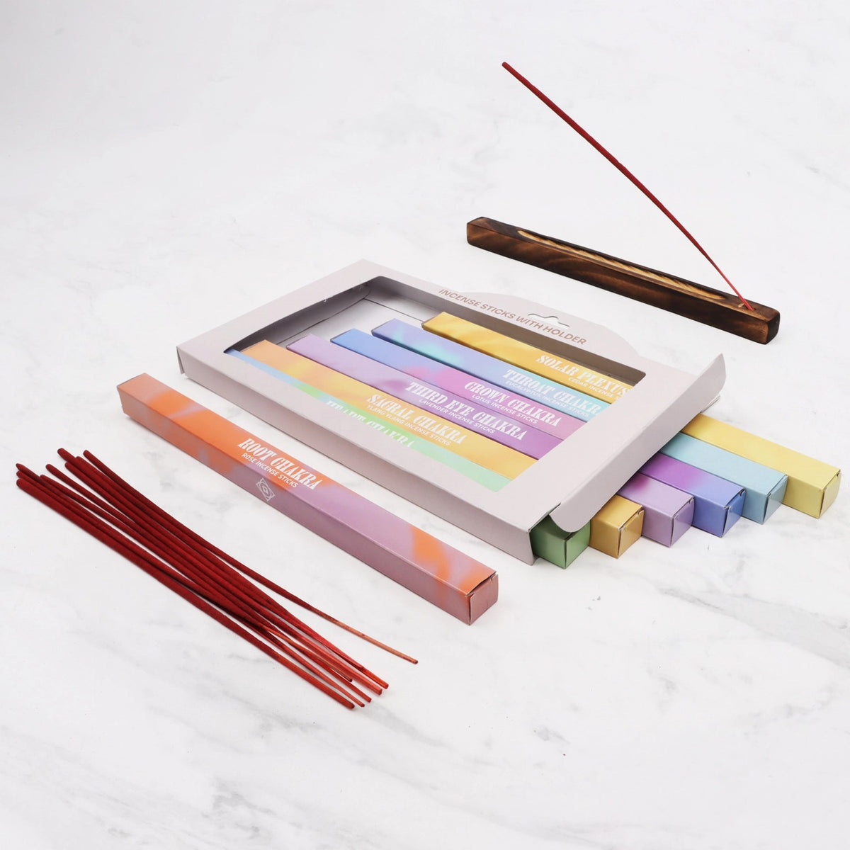 7 Chakra Balancing Incense Sticks Gift Set