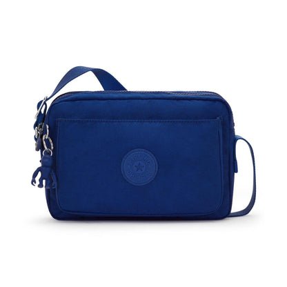 Kipling Abanu Mini Crossbody | Deep Sky Blue Handbag - Shop the Kipling Abanu Mini Crossbody in Deep Sky Blue. Versatile, water-resistant nylon bag with multiple zipped compartments for easy organization and comfort Buy Now at Sacred Remedy