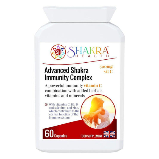 Advanced Shakra Immunity Complex Tablets | All-in-One - Boost your immune system with Advanced Shakra's comprehensive formula. Packed with essential vitamins, minerals, and antioxidants, this all-in-one supplement supports overall health and well-being. Experience enhanced immunity, increased energy, and improved vitality. Buy Now at Sacred Remedy