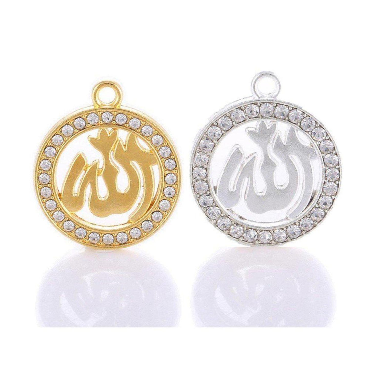 Gift Arabic Allah Pendant Jewelery | Islamic Calligraphy Necklace - Express your faith with elegance. This exquisite Islamic necklace features intricate Arabic calligraphy of the divine name Allah. A meaningful and beautiful piece, perfect for personal devotion or as a thoughtful gift. Discover the beauty of Islamic art with this stunning pendant. Buy Now at Sacred Remedy