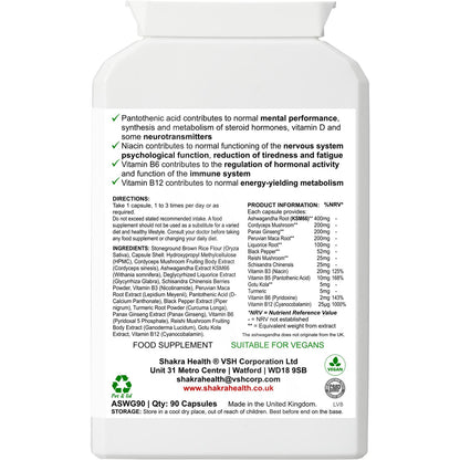 Ashwagandha | Stress Relief, Energy & Brain Function Support - Pure Ashwagandha for stress relief, anxiety, and energy. Ayurvedic herb supports immune system, mood, and cognitive function. Vegan formula. Buy Now at Sacred Remedy