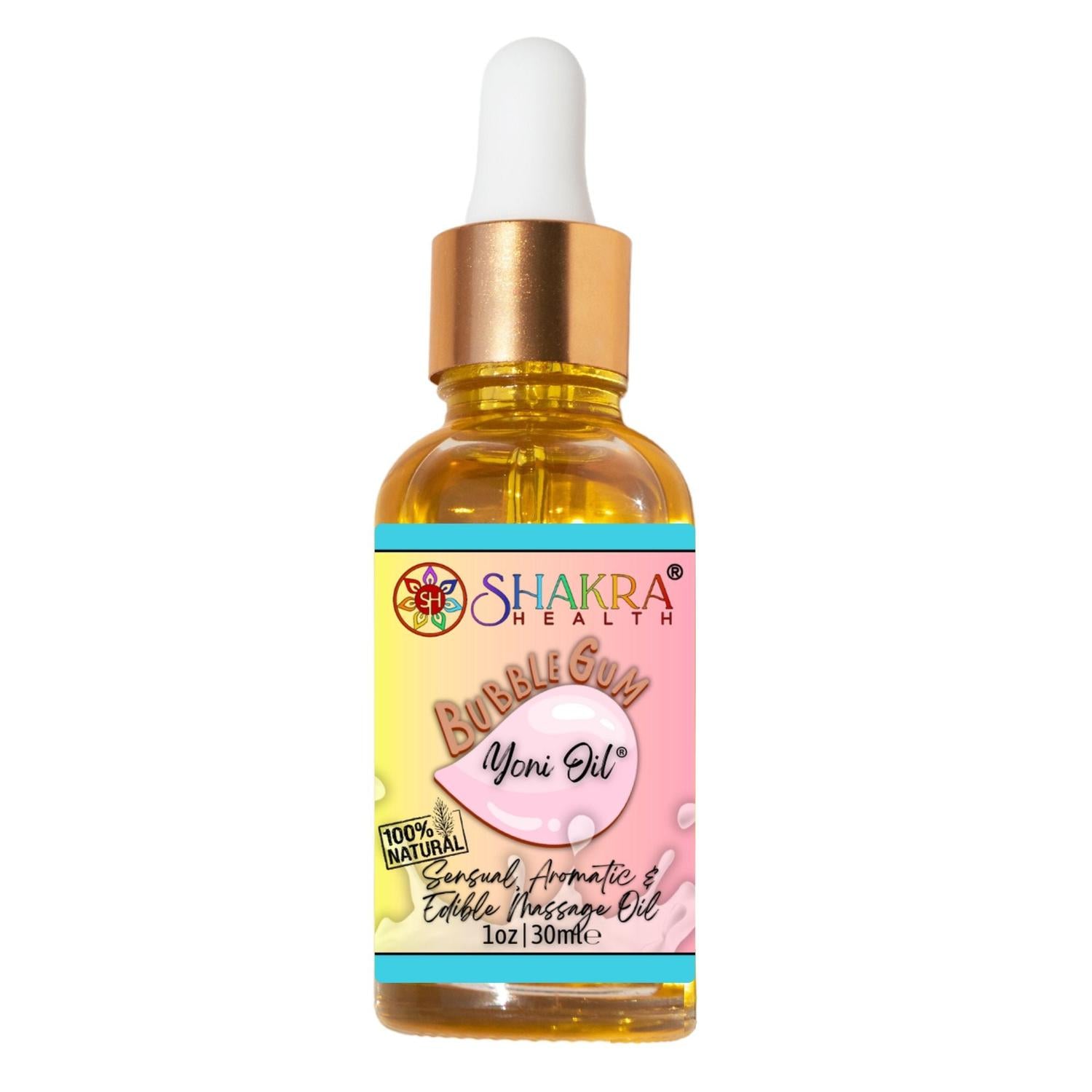Bubblegum Flavoured Organic Yoni & Body Oil | Intimate Care, Massage & Beard Oil - 100% Organic All-in-One Oil for Intimate Care, Massage & Beard. pH-balancing, natural aphrodisiac, and moisturising. Vegan, UK-made, and cruelty-free. Buy Now at Sacred Remedy