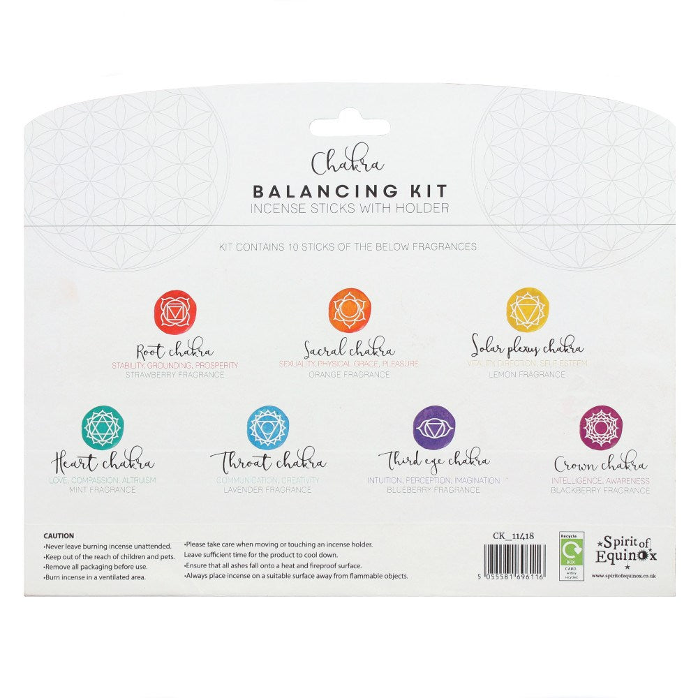7 Chakra Balancing Incense Sticks Gift Set