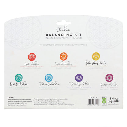7 Chakra Balancing Incense Sticks Gift Set