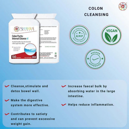 Colon Purity v1: Gentle Internal Cleanse & Detox Supplement - Feeling sluggish? Our Colon Purity cleanse uses gentle sugar beet fibre to sweep away build-up & support digestive regularity. Shop now for a natural inner reset! Buy Now at Sacred Remedy