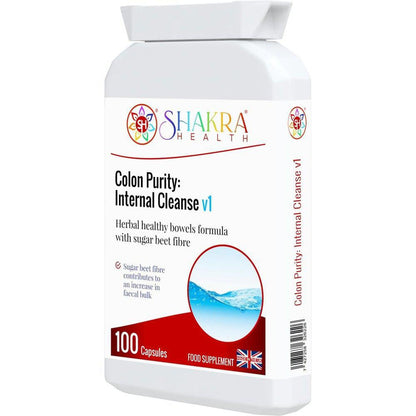 Colon Purity v1: Gentle Internal Cleanse & Detox Supplement - Feeling sluggish? Our Colon Purity cleanse uses gentle sugar beet fibre to sweep away build-up & support digestive regularity. Shop now for a natural inner reset! Buy Now at Sacred Remedy