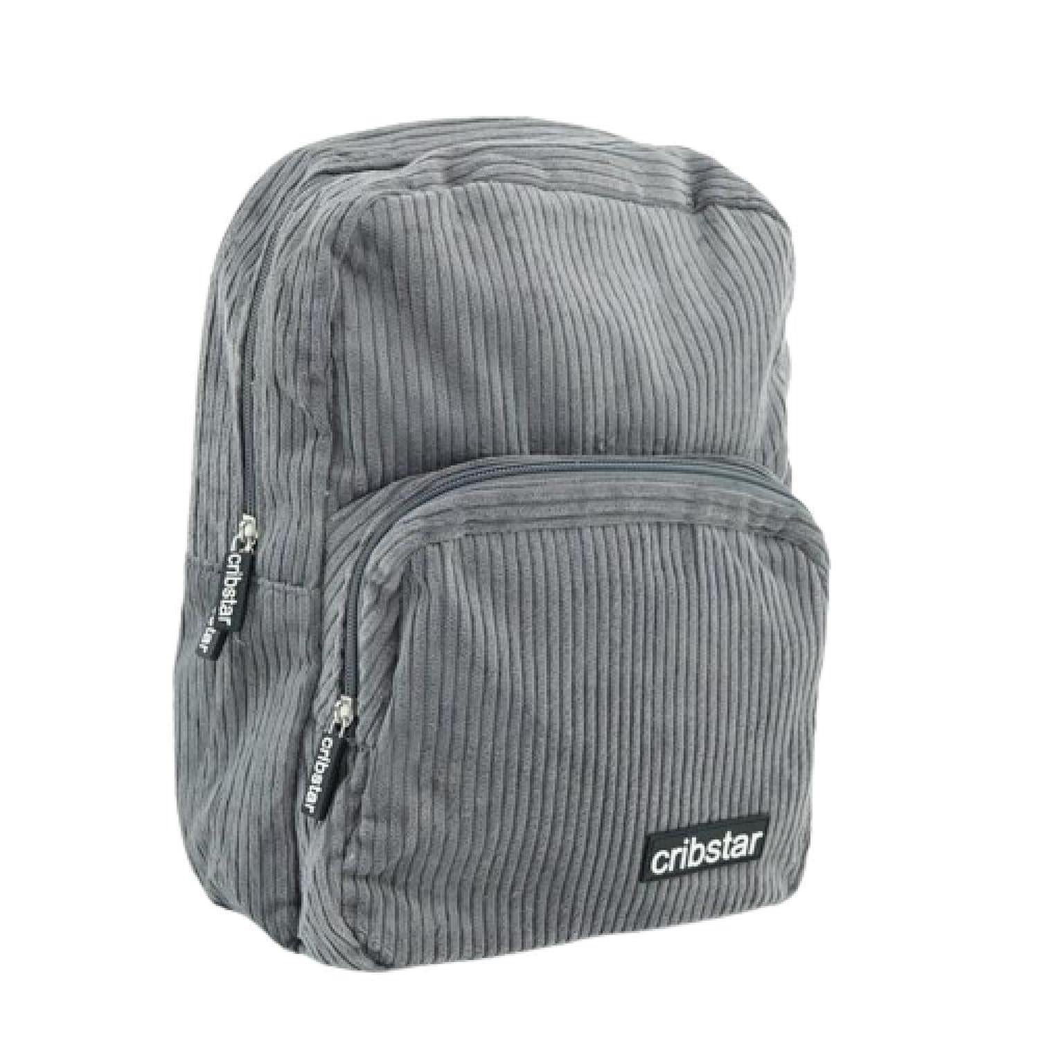 Grey Corduroy Backpack | Compact, Stylish & Lightweight Bag - Channel effortless cool with this grey corduroy backpack. Perfect for carrying essentials. Lightweight, compact, and stylish for daily adventures. Buy Now at Sacred Remedy