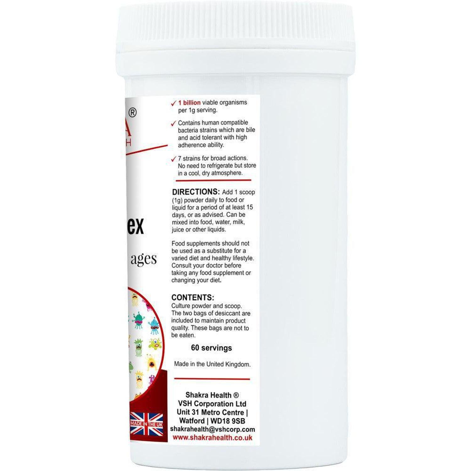 Cosmic Kids | Children's Multi-Strain Probiotic Powder - Tummy troubles? Child-specific probiotic powder (60g) with 7 strains including B. infantis & FOS for gut health, immunity, and antibiotic recovery. Buy Now at Sacred Remedy
