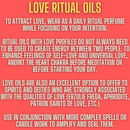 Enchanting Love Ritual Oil | Attraction, Roses, & Self-Love - Reiki-charged Love Ritual Oil with roses to attract new romance & self-love. Powerful lavender-scented blend for manifesting love, vitality & passion. Buy Now at Sacred Remedy