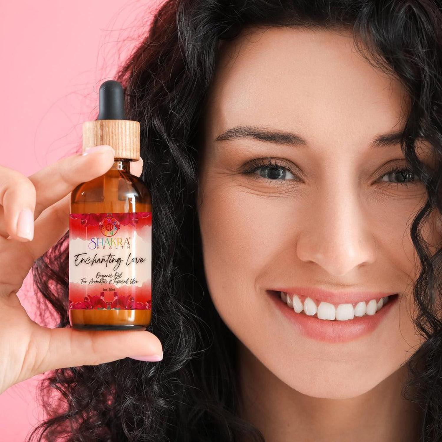 Enchanting Love Ritual Oil | Attraction, Roses, & Self-Love - Reiki-charged Love Ritual Oil with roses to attract new romance & self-love. Powerful lavender-scented blend for manifesting love, vitality & passion. Buy Now at Sacred Remedy