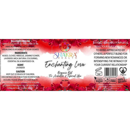 Enchanting Love Ritual Oil | Attraction, Roses, & Self-Love - Reiki-charged Love Ritual Oil with roses to attract new romance & self-love. Powerful lavender-scented blend for manifesting love, vitality & passion. Buy Now at Sacred Remedy