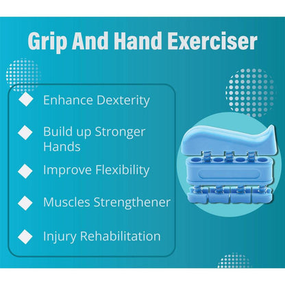 Hand & Finger Strengthener for Exercise & Rehabilitation - Elevate your hand and finger strength with this innovative Hand & Finger Strengthener! This versatile tool is ideal for athletes, musicians, climbers, therapists, and anyone seeking to improve their grip and dexterity. Buy Now at Sacred Remedy