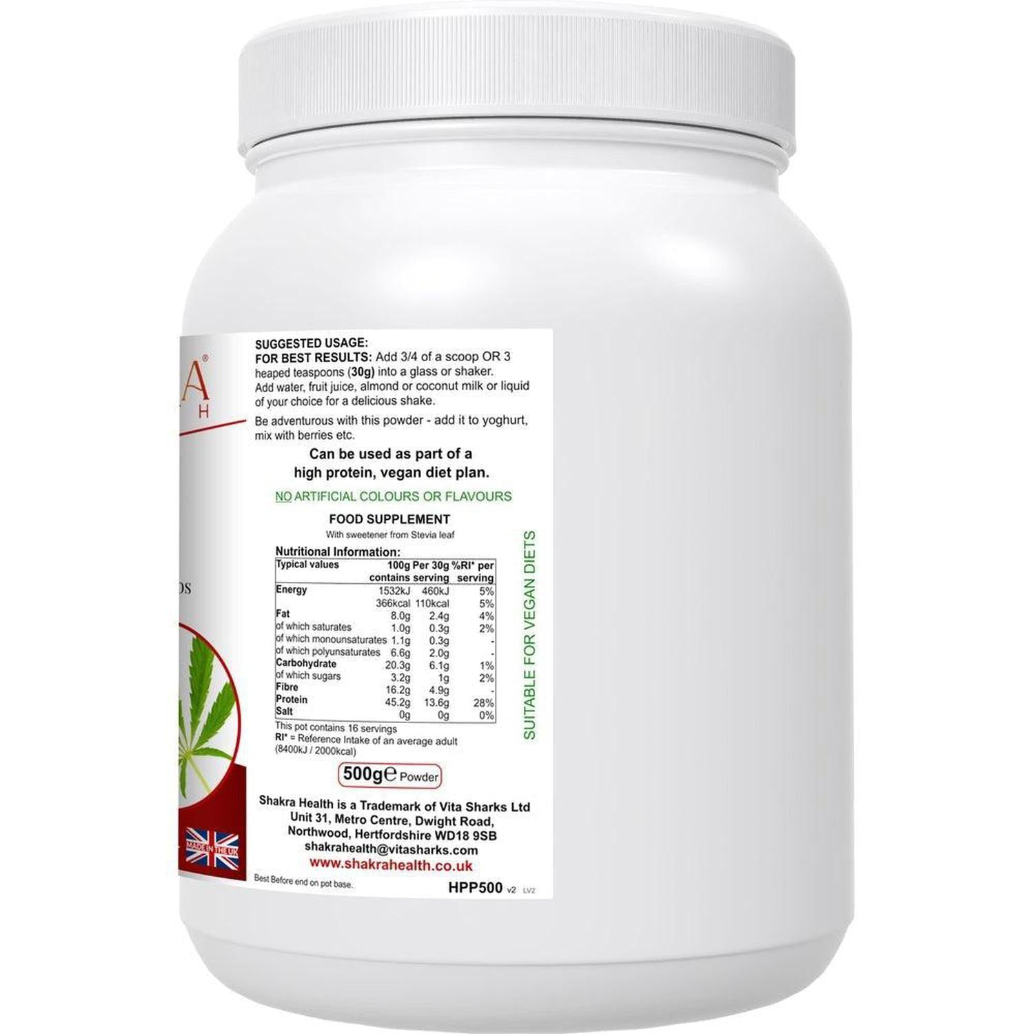 Heavenly Hemp | Hemp Seed & Superfood High in Dietary Fibre - Complete, balanced vegan protein powder from Hemp Seed. Contains all 21 amino acids, Omega 3:6 balance & 15 superfoods for energy, gut, and heart health. Buy Now at Sacred Remedy