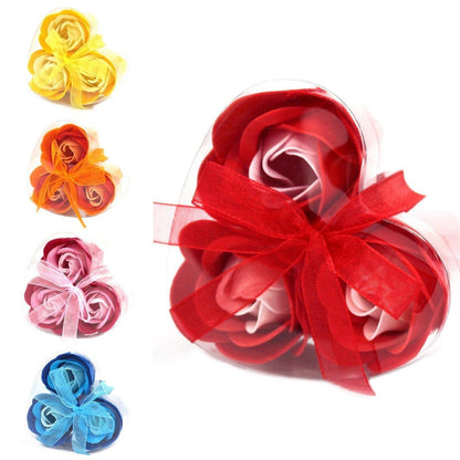Orange Soap Flowers Heart Box | Luxury Bath & Romantic Gift - Shop our luxury Orange Soap Flowers in a beautiful heart gift box. Perfect for a romantic bath, soft skin, or thoughtful gifts like Valentine's Day. Buy Now at Sacred Remedy