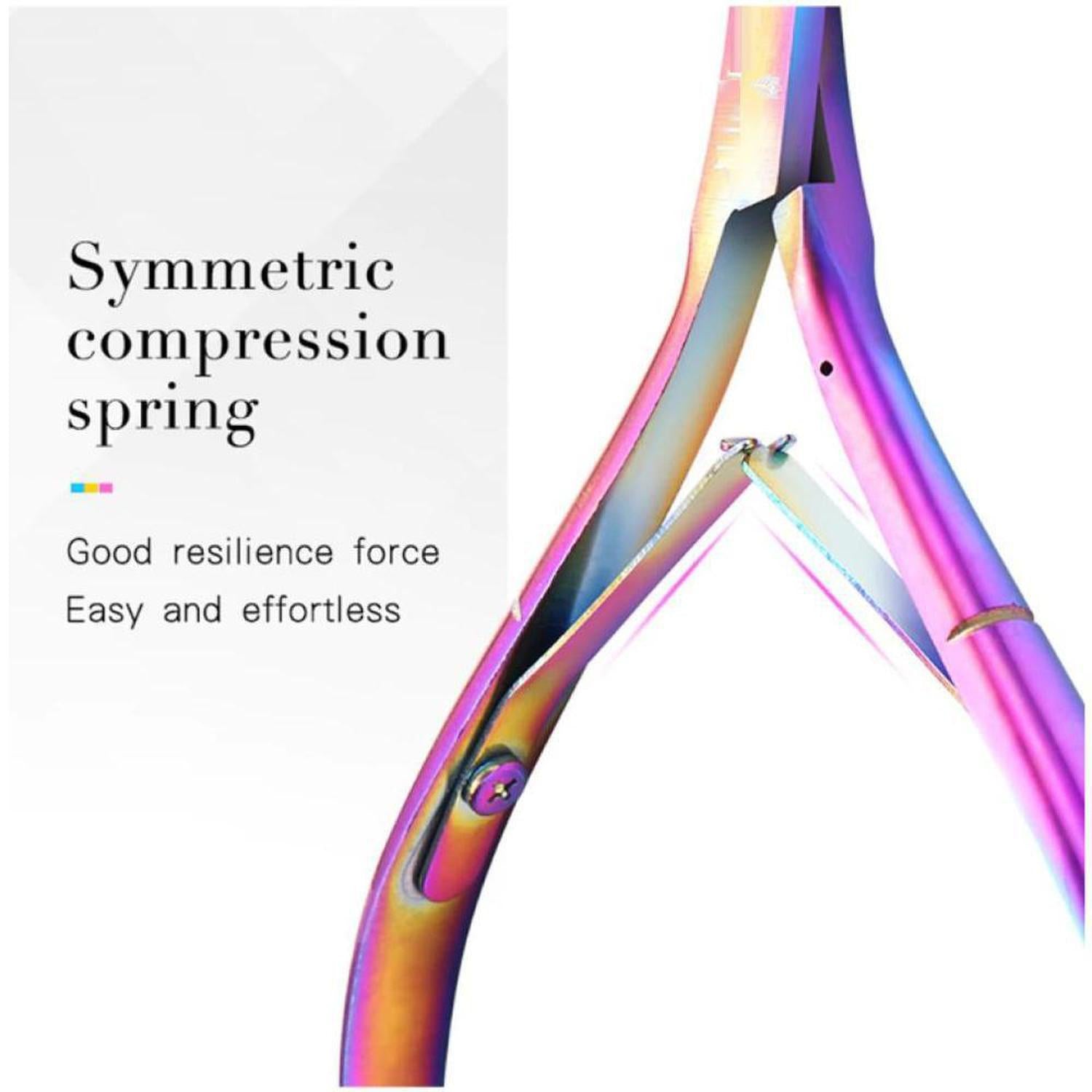 Rainbow Cuticle Clippers | Stainless Steel Nail Scissors - Elevate your manicure ritual with these dazzling rainbow stainless steel cuticle clippers. Super sharp for precise trimming of hangnails and dead skin with flair! Buy Now at Sacred Remedy