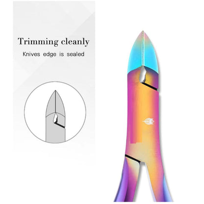 Rainbow Cuticle Clippers | Stainless Steel Nail Scissors - Elevate your manicure ritual with these dazzling rainbow stainless steel cuticle clippers. Super sharp for precise trimming of hangnails and dead skin with flair! Buy Now at Sacred Remedy