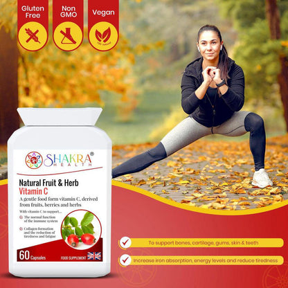 Natural Fruit & Herb Vitamin C | Gentle & Non-Acidic. No Ascorbic Acid - Embrace Whole-Food Power with Natural Fruit & Herb Vitamin C Capsules! The fruit and herb blend provides a rich source of antioxidants that fight free radical damage and support overall health. Packed with antioxidants, vitamins, minerals, bioflavonoids, pectins, essential oils, lycopene, carotenoids & more! Buy Now at Sacred Remedy