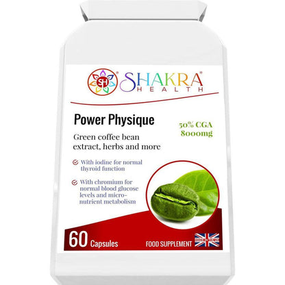 Power Physique | Unique Natural SIimming & Energy Formula - High-strength Green Coffee Bean (8000mg) for weight loss & energy. With Chlorogenic Acid, Chromium, and Cayenne to boost metabolism & control cravings. Buy Now at Sacred Remedy