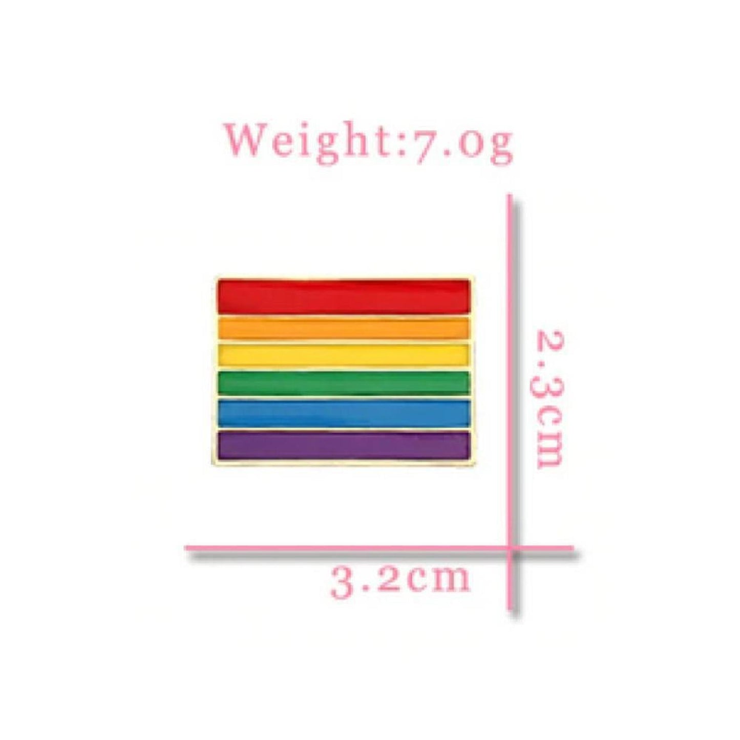 Enamel Gay Pride Rainbow Flag Lapel Pin Badge | Jewelery - LGBT Flag Rainbow Heart Brooch Peace and Love Enamel Pins Clothes Bag Lapel Pin Gay Lesbian Pride Icon Badge Unisex Jewelry Gift Buy Now at Sacred Remedy