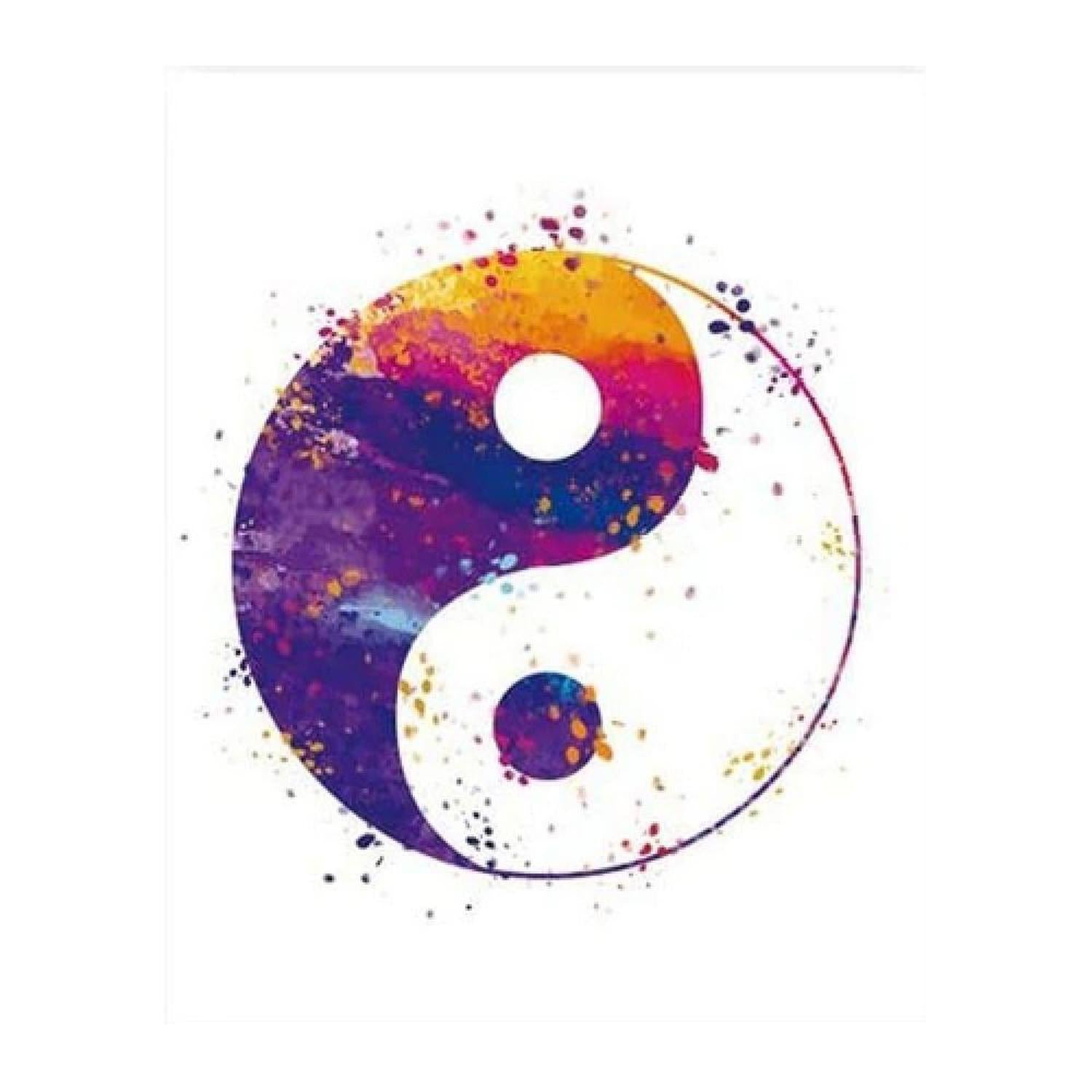 Purple Yin Yang Print | Spiritual Balance & Crown Chakra Art - Vibrant Purple Yin Yang print for inner balance, intuition, and harmony. Uplifting wall art for Crown Chakra energy & modern spiritual decor. Buy Now at Sacred Remedy