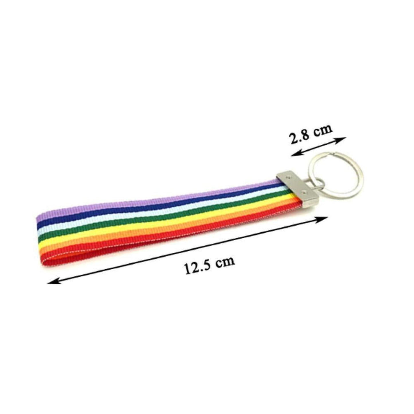 Rainbow Nylon Keyring | Pride Accessories - Showcase your individuality or celebrate love and equality with this vibrant Rainbow Nylon Keyring! This eye-catching accessory is the perfect way to Express Yourself: Bright rainbow colors add a touch of fun and personality to your keys. Show your LGBTQ+ pride with a symbol of inclusivity and acceptance. Buy Now at Sacred Remedy