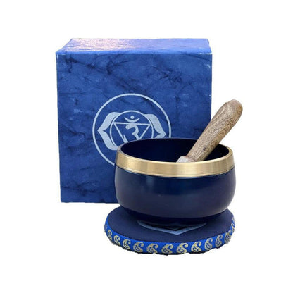 Third Eye Chakra Singing Bowl Gift Set | Intuition & Meditation - Enhance intuition with this Third Eye Chakra Singing Bowl set. Perfect for sound healing, meditation, and unlocking wisdom and inner clarity. Buy Now at Sacred Remedy