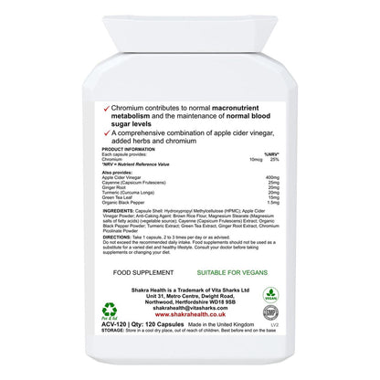 ACV Detox, Gut Health & Metabolism | Apple Cider Vinegar Complex - Reset your system with our Ultimate ACV Complex! Supports healthy pH balance, detox, and gut health. Enhanced with Cayenne, Green Tea, Turmeric & Chromium for metabolism. Buy Now at Sacred Remedy