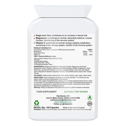 VitaCol Hydrating Clense & Detox | Magnesium Bowel Hydrating, Electrolyte Formula - A powerful, yet gentle, non-habit forming health supplement colonics formula, with nutrients specifically selected to contribute to an increase in faecal bulk and normal bowel function. Buy Now at Sacred Remedy