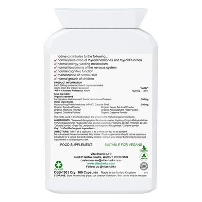 VitaDefence Organic Earth | Organic, Iodine Rich, Alkalising & Detox Supplement - A powerful all-in-one alkalising, cleansing, detoxification and daily nourishment formula, which combines the best of nutrient-dense foods from both the sea and Earth’s soil. This food supplement is iodine-rich and high in a broad spectrum of protective nutrients, including antioxidants, phyto-chemicals, polyphenols, enzymes, amino acids, vitamins and minerals. Buy Now at Sacred Remedy