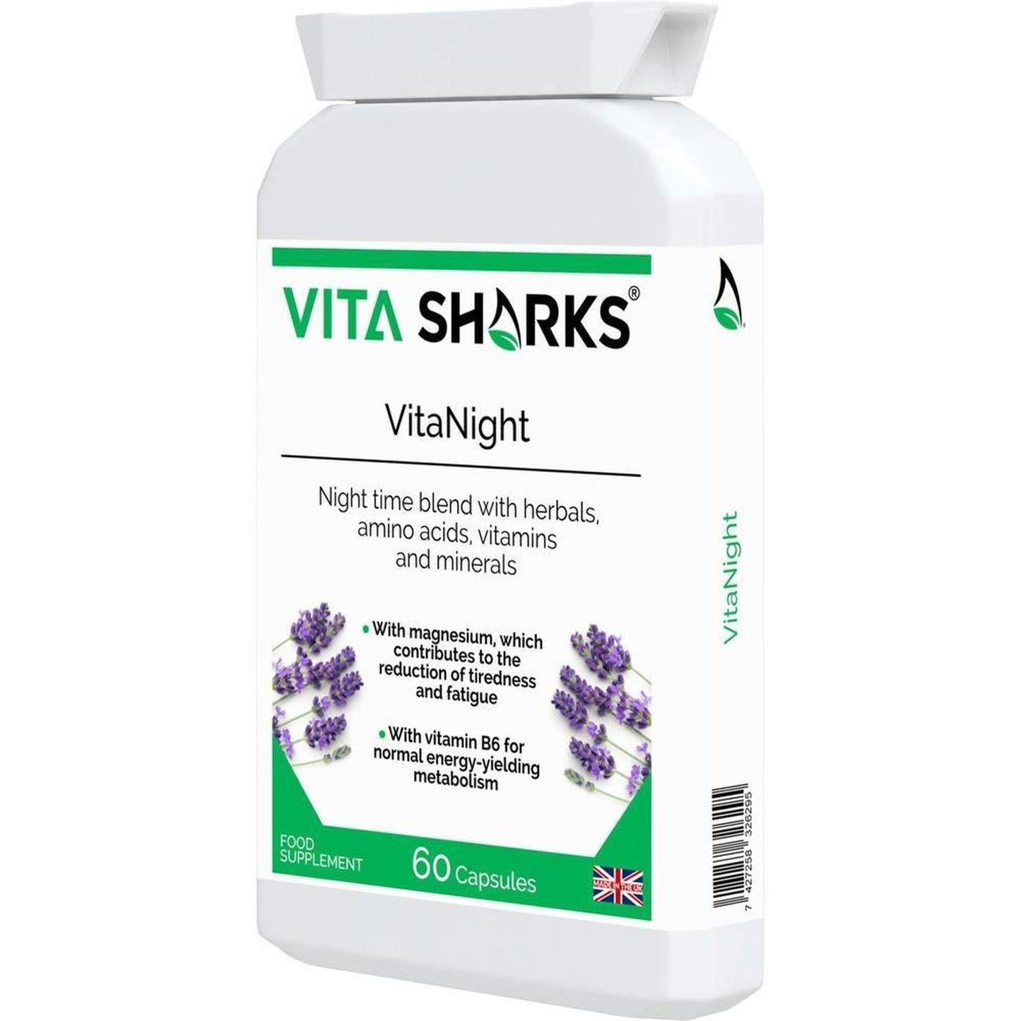 VitaNight | An Evening Calming, Balanced, Sleep & Wind Down Blend Before Bed - Calming Night time Blend to Wind Down Before Going to bed to Sleep VitaNight is a specialist combination night time blend, with specially selected herbal, amino acid, vitamin and mineral ingredients. Ideal support for winding down in the evenings and waking up feeling refreshed and energised in the mornings. Buy Now at Sacred Remedy