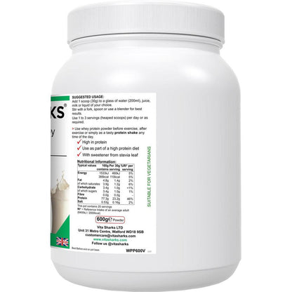 VitaNourish Whey Vanilla Shake | High Quality Whey Concentrate & Isolate - Can be used before or after exercise, or at any time of day as a protein-rich, muscle building and appetite curbing snack. Derived from a blend of concentrate and isolate - NO artificial flavours, colours or sweeteners. Highest grade hormone-free milk, sourced from EU and British cows - no GMOs. Buy Now at Sacred Remedy
