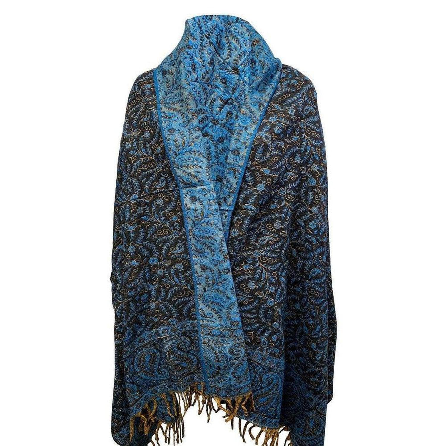Handmade Yak Wool Shawl | Ultra-Warm & Reversible Himalayan - Snuggle into an ultra-warm, reversible Yak Wool Shawl. Hand-loomed with non-allergenic Himalayan down wool. Luxurious comfort & great gift idea. Buy Now at Sacred Remedy