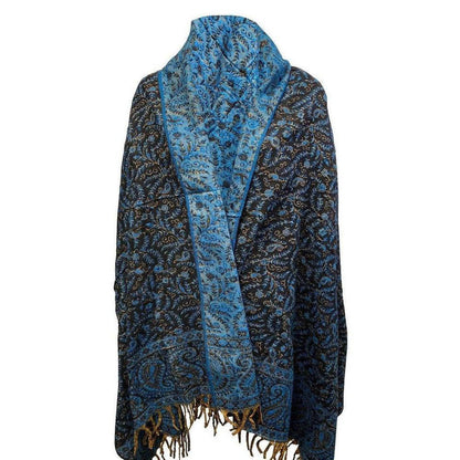Handmade Yak Wool Shawl | Ultra-Warm & Reversible Himalayan - Snuggle into an ultra-warm, reversible Yak Wool Shawl. Hand-loomed with non-allergenic Himalayan down wool. Luxurious comfort & great gift idea. Buy Now at Sacred Remedy