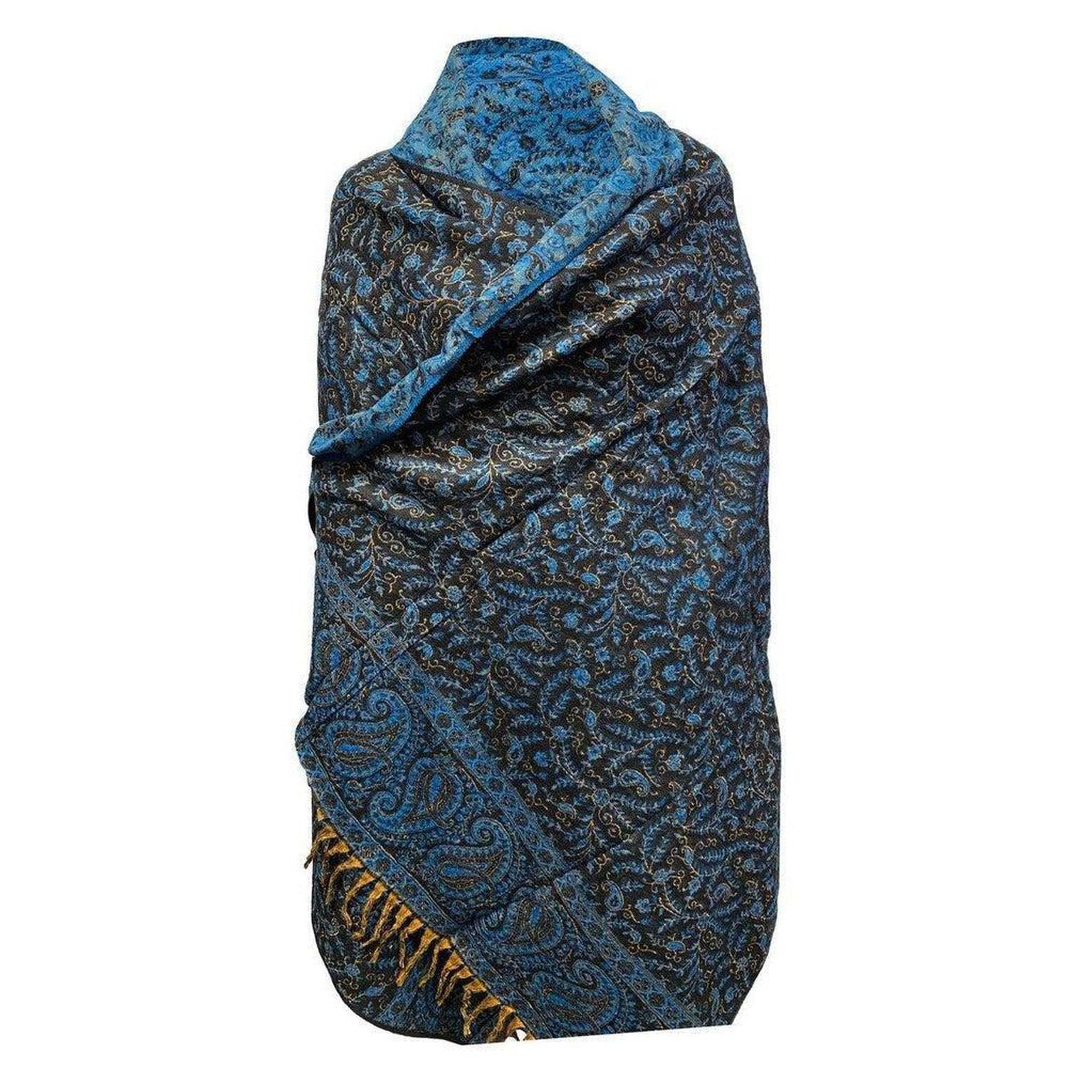 Handmade Yak Wool Shawl | Ultra-Warm & Reversible Himalayan - Snuggle into an ultra-warm, reversible Yak Wool Shawl. Hand-loomed with non-allergenic Himalayan down wool. Luxurious comfort & great gift idea. Buy Now at Sacred Remedy
