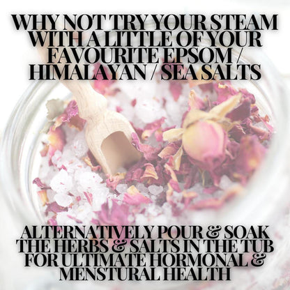 Organic Yoni Steam Herbs | Feminine Wellness & Relaxation - Shop our Organic Yoni Steam Herbs for feminine wellness. Holistic blend promotes relaxation, soothes cramps, and supports emotional and energetic cleansing. Buy Now at Sacred Remedy