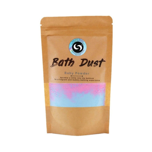 Buy Baby Powder Bath Dust. A Refreshing, Fizzy Bathtime Treat - Indulge in a bath time treat with our Baby Powder Bath Dust. Our unique blend of bath fizz and beloved baby powder scent will leave you feeling pampered at Sacred Remedy Online
