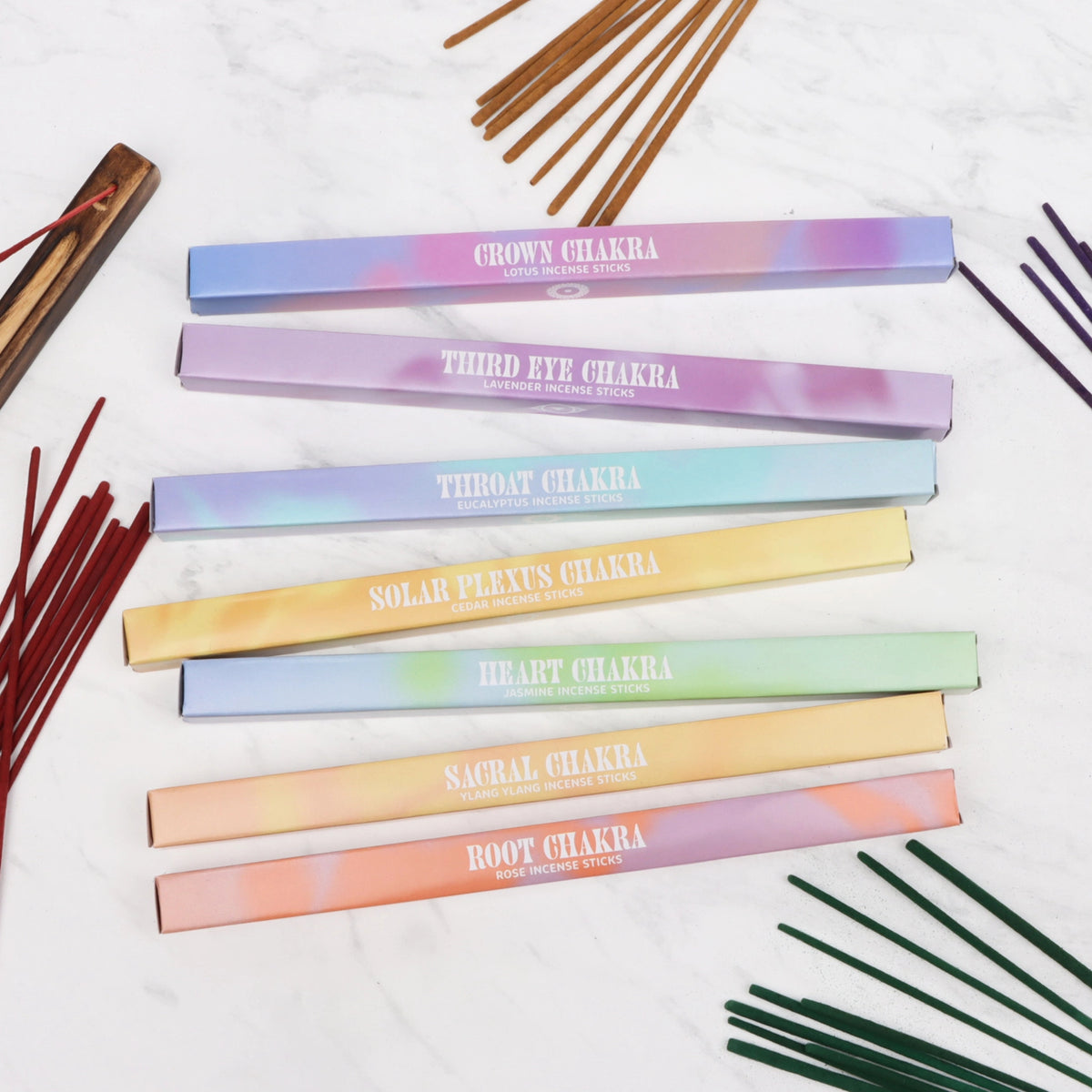 7 Chakra Balancing Incense Sticks Gift Set